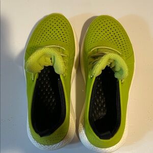 CROCS Kids Neon Green Sneakers